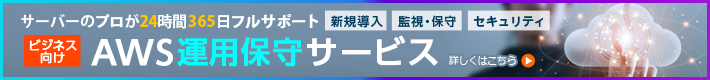 ビジネス向けAWS運用保守サービス 専用サイト