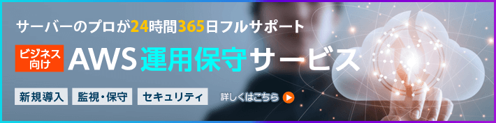 ビジネス向けAWS運用保守サービス 専用サイト